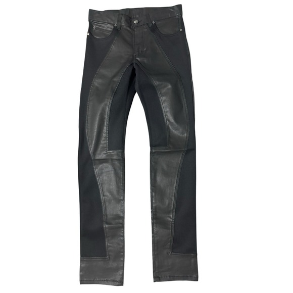 Versace Collection Slim Fit Pants Men's IT 30 Black Stretch New Without Tags